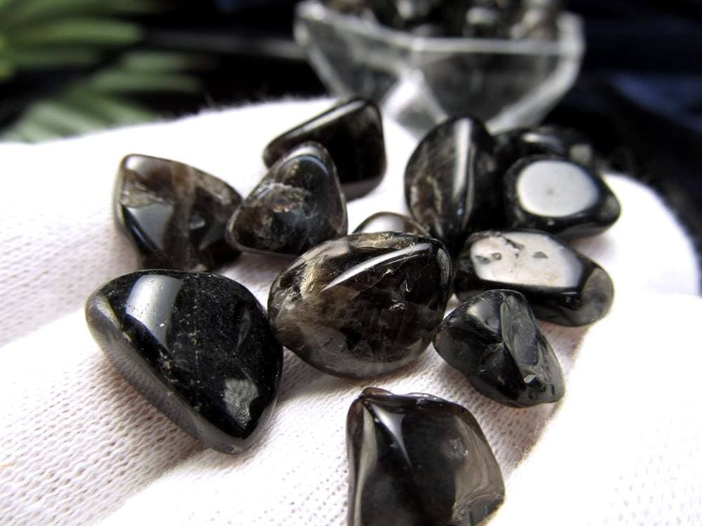 細石 チップ 黒水晶 モリオン 魔除け