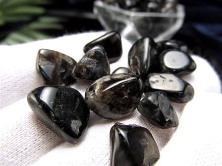 細石 チップ 黒水晶 モリオン 魔除け