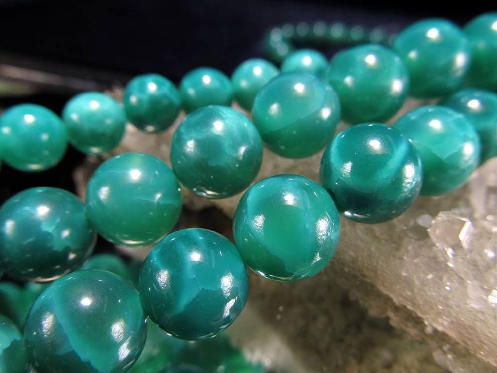 グリーンアゲート,緑瑪瑙,アゲート,ビーズ,一連