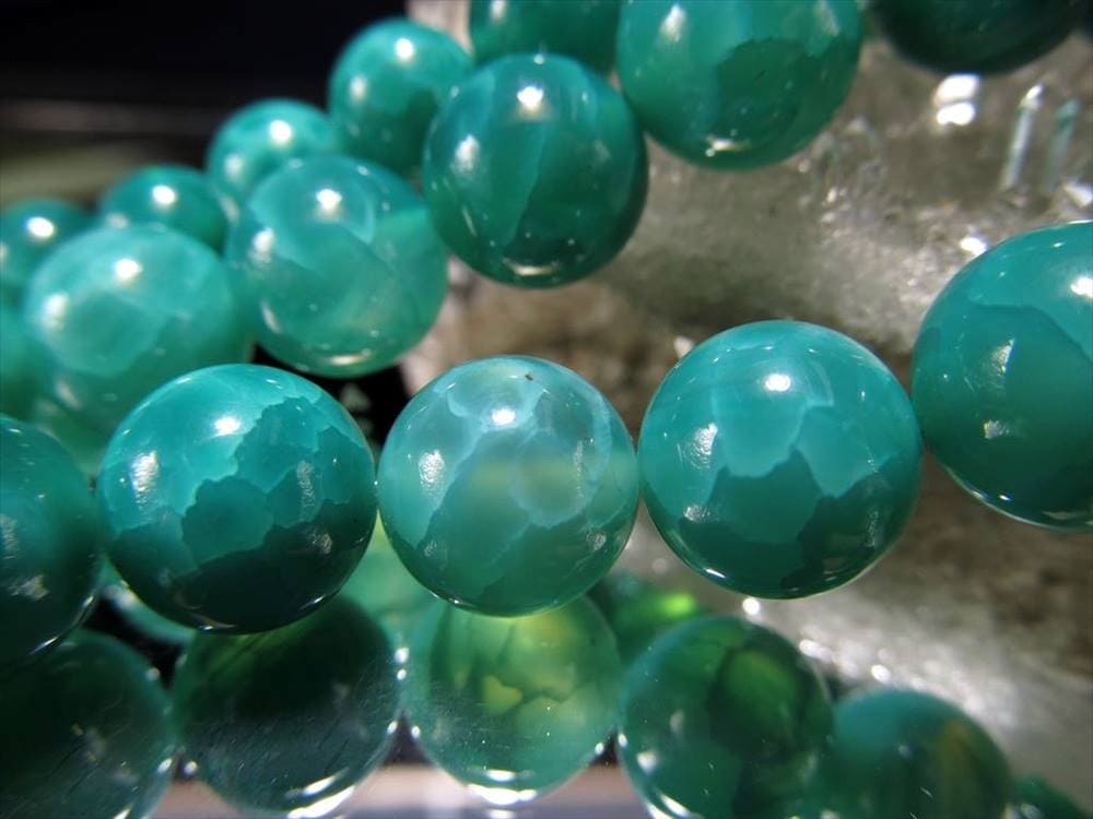 グリーンアゲート,緑瑪瑙,アゲート,ビーズ,一連