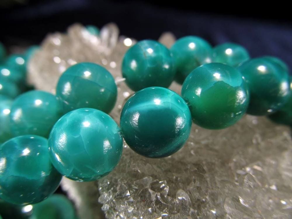 グリーンアゲート,緑瑪瑙,アゲート,ビーズ,一連