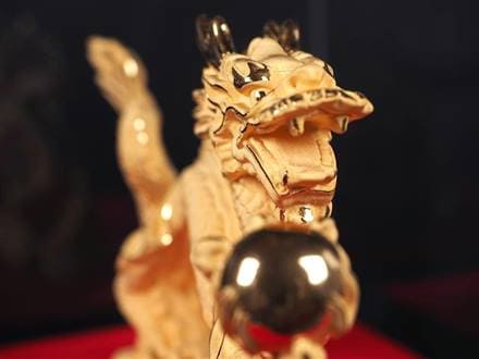 置物 銅 コッパー 金 純金