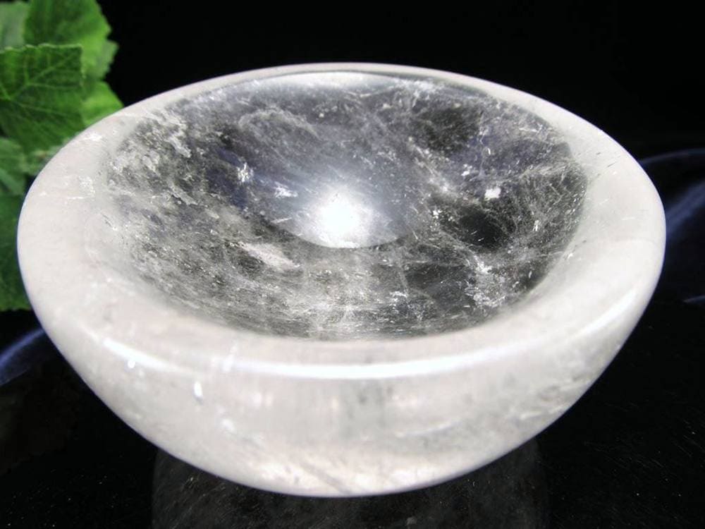 水晶 クリスタル 皿 置物 レインボー