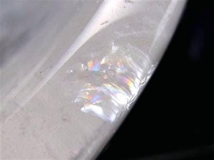 水晶 クリスタル 皿 置物 レインボー
