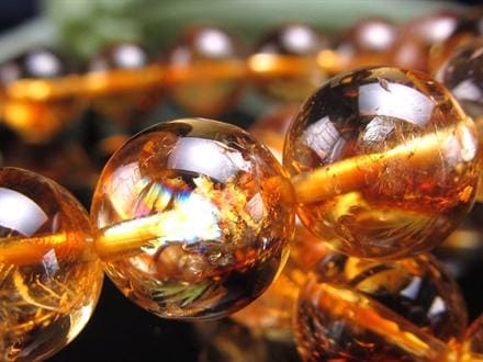 シトリン ファントム 幻影黄水晶 ブレスレット ブラジル産