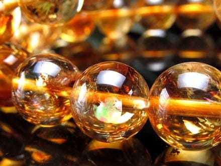 シトリン ファントム 幻影黄水晶 ブレスレット ブラジル産