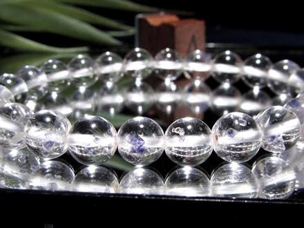 フローライトインクォーツ 蛍石 水晶 ブレスレット
