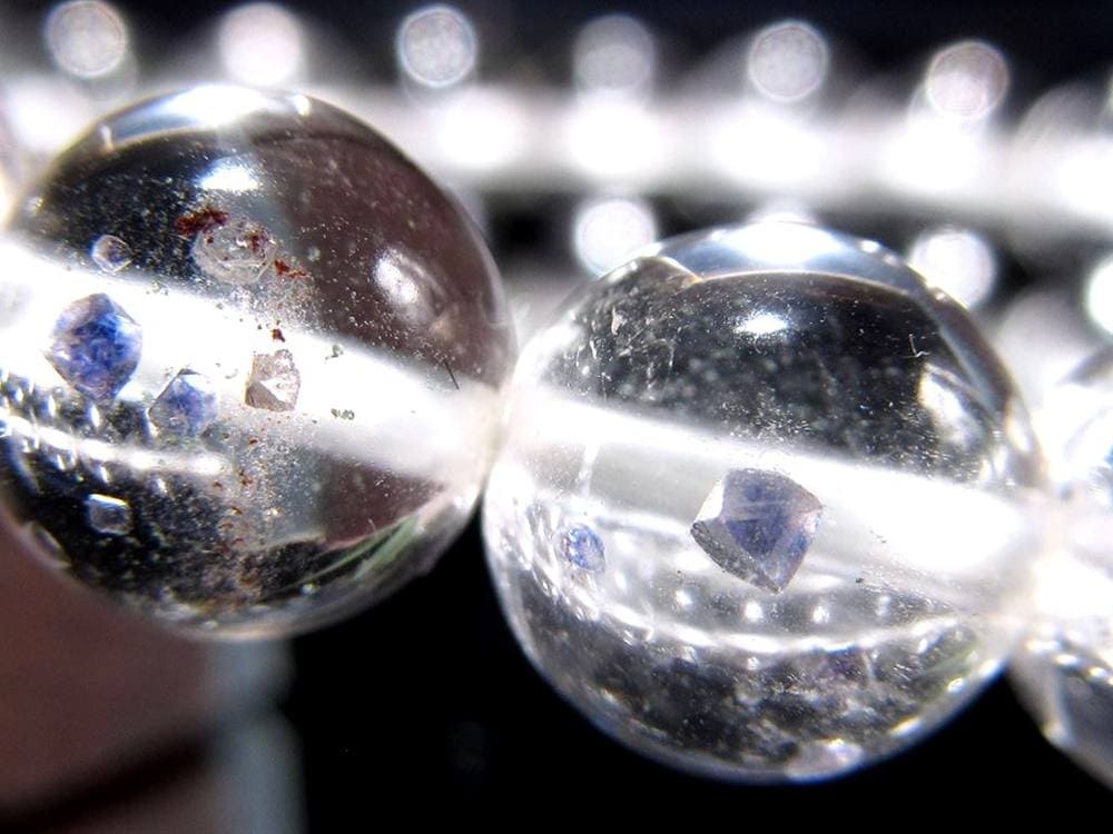 フローライトインクォーツ 蛍石 水晶 ブレスレット