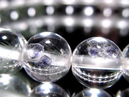フローライトインクォーツ 蛍石 水晶 ブレスレット