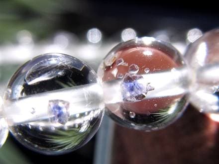 フローライトインクォーツ 蛍石 水晶 ブレスレット