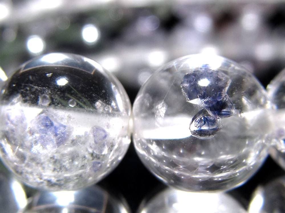 フローライトインクォーツ 蛍石 水晶 ブレスレット