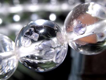 フローライトインクォーツ 蛍石 水晶 ブレスレット