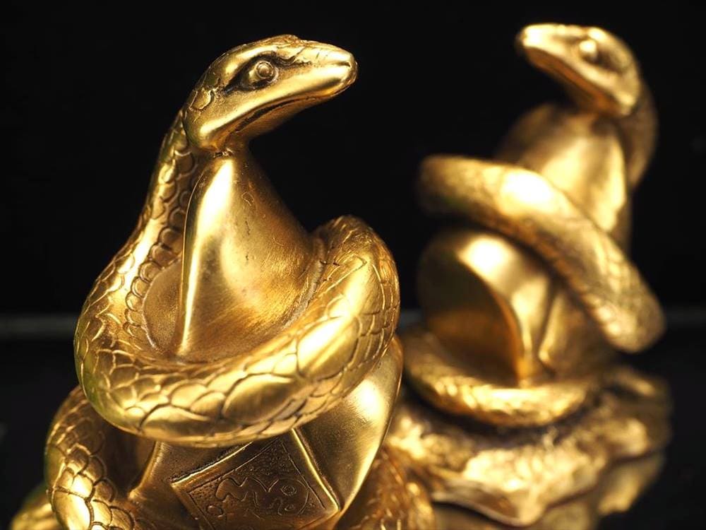 白蛇,置物,縁起物,風水,弁財天