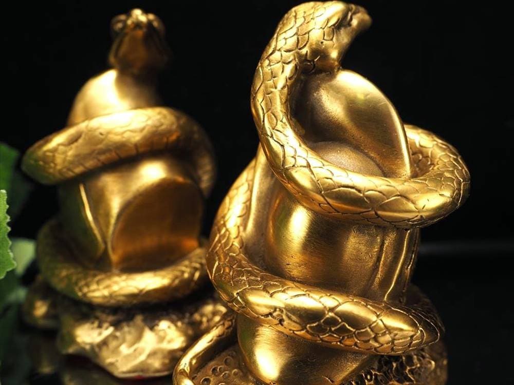 白蛇,置物,縁起物,風水,弁財天