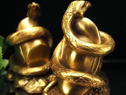 白蛇,置物,縁起物,風水,弁財天