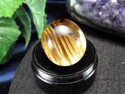 ゴールドルチルクォーツ タンブル 金針水晶 カボション ルチレイテッドクォーツ