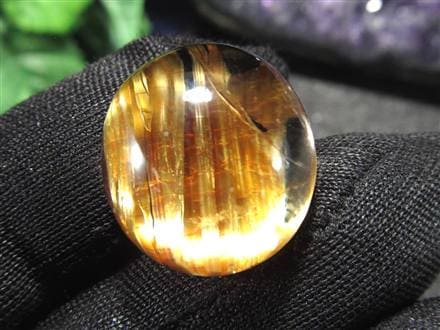 ゴールドルチルクォーツ タンブル 金針水晶 カボション ルチレイテッドクォーツ