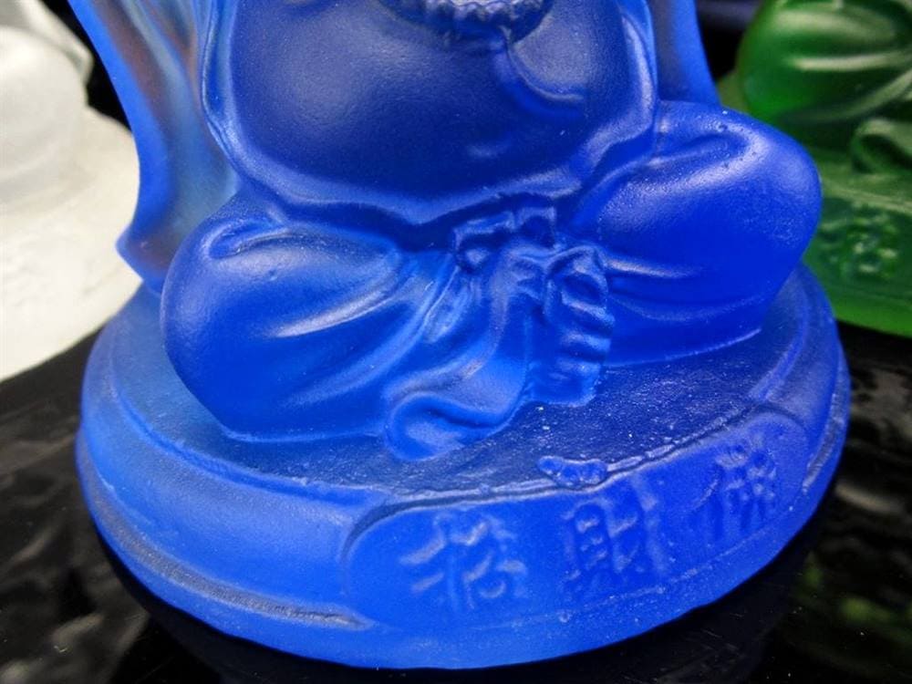 布袋 クリスタルガラス 七福神 置物