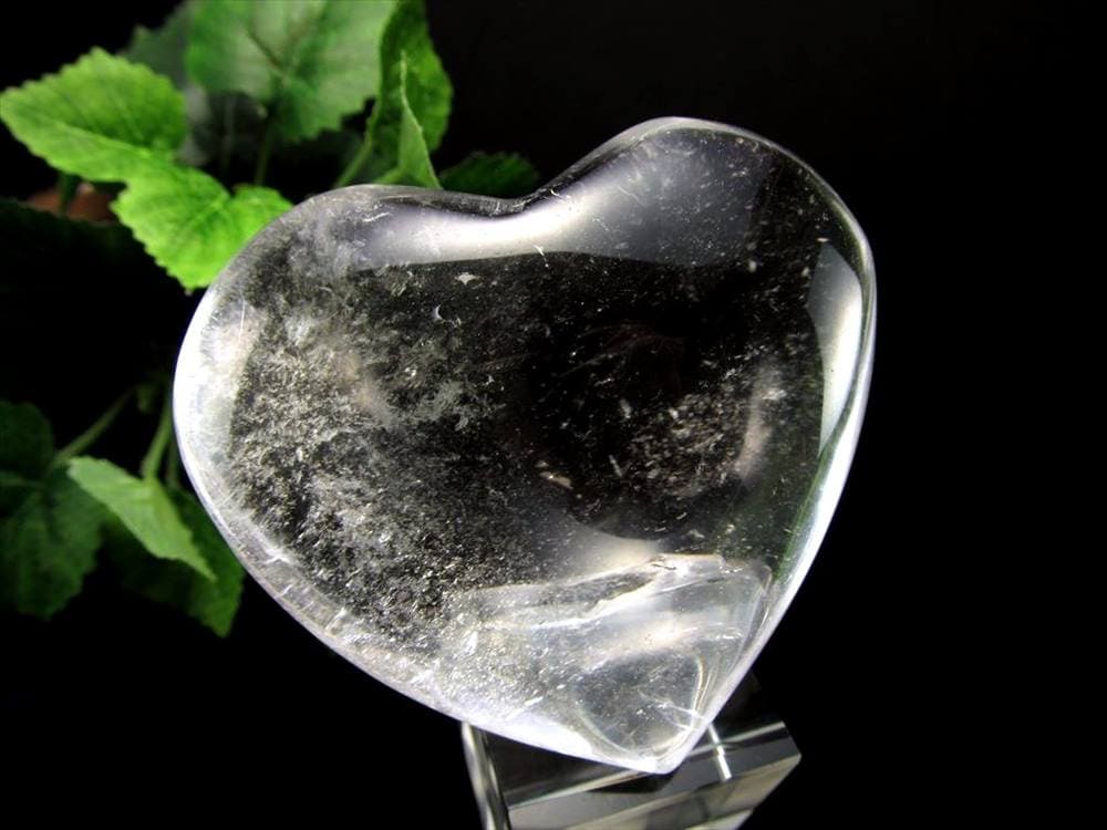 水晶 クォーツ ハート 置物 ブラジル