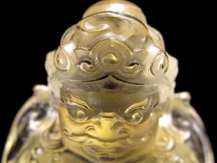 シトリン 黄水晶 黄財神 彫刻 置物