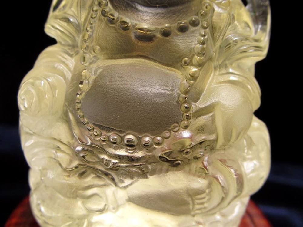 シトリン 黄水晶 黄財神 彫刻 置物