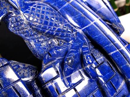 ラピスラズリ 青金石 彫刻置物 ドラゴン 龍