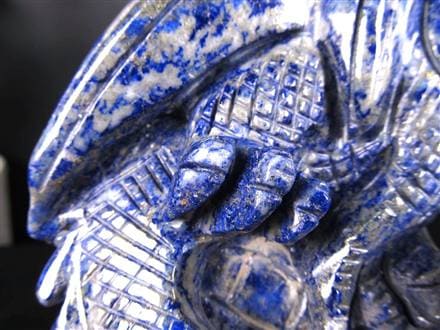 ラピスラズリ 青金石 彫刻置物 ドラゴン 龍