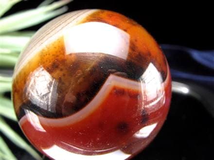 天然石インテリア 置物 天然石丸玉 アゲート