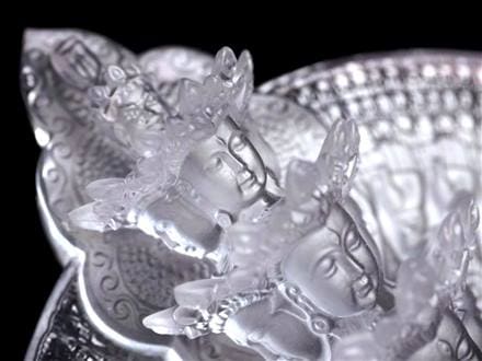 十一面千手千眼観音 千手観音 蓮華王 観音菩薩 クリスタルガラス