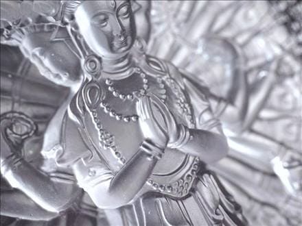 十一面千手千眼観音 千手観音 蓮華王 観音菩薩 クリスタルガラス