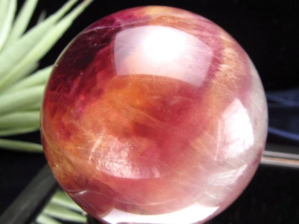 フローライト レインボーフローライト 蛍石 丸玉 置物 スフィア