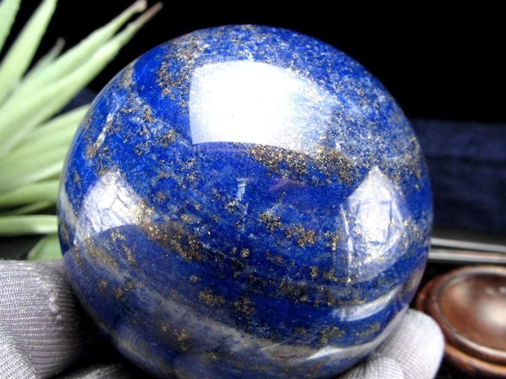 ラピスラズリ 丸玉 置物 スフィア 瑠璃
