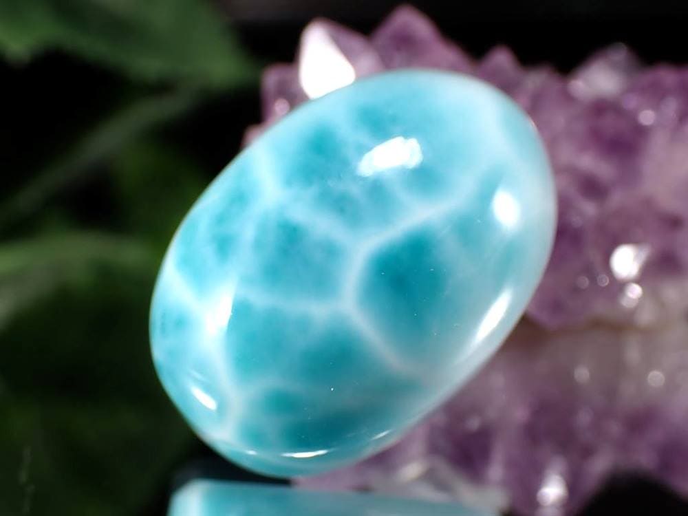 ラリマー ブルーペクトライト カボション タンブル 曹珪灰石