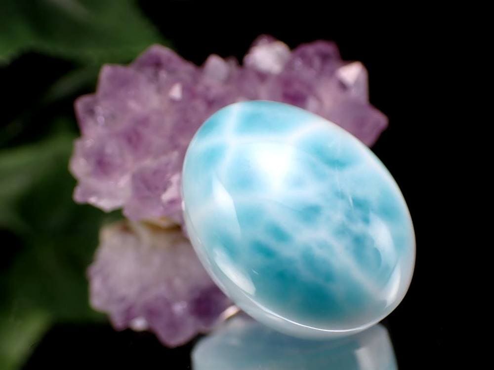 ラリマー ブルーペクトライト カボション タンブル 曹珪灰石