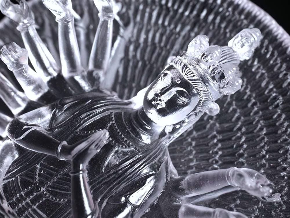 千手千眼観音 千手観音 蓮華王 観音菩薩 クリスタルガラス