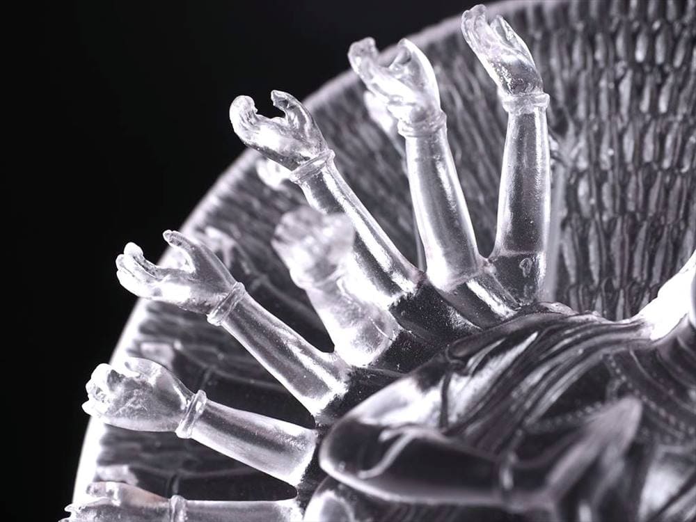 千手千眼観音 千手観音 蓮華王 観音菩薩 クリスタルガラス