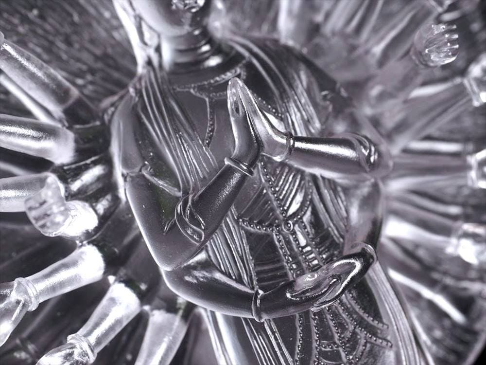 千手千眼観音 千手観音 蓮華王 観音菩薩 クリスタルガラス