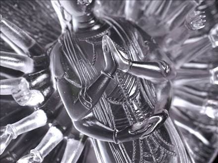 千手千眼観音 千手観音 蓮華王 観音菩薩 クリスタルガラス