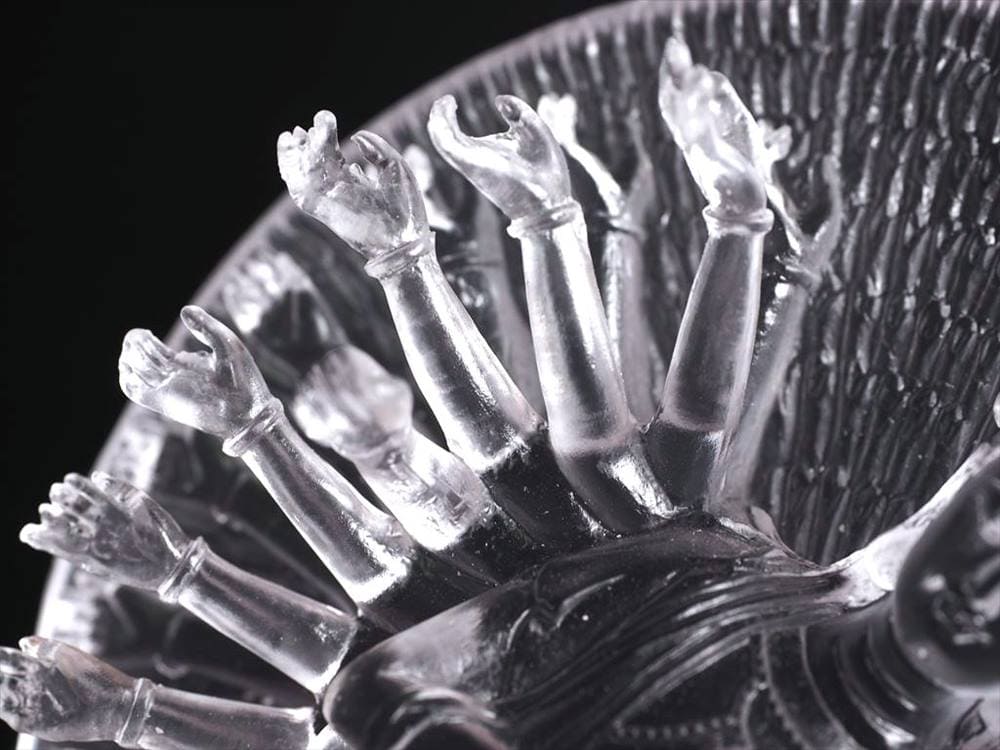 千手千眼観音 千手観音 蓮華王 観音菩薩 クリスタルガラス