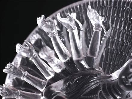 千手千眼観音 千手観音 蓮華王 観音菩薩 クリスタルガラス