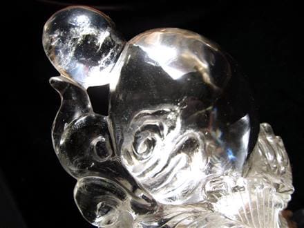 龍 水晶 彫刻置物 ドラゴン 竜