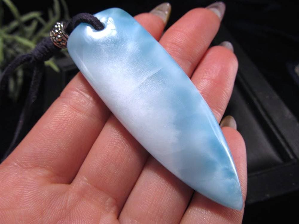 ラリマー ブルーペクトライト ペンダント ネックレス 曹珪灰石