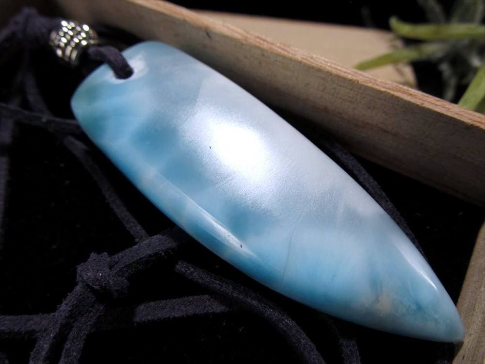 ラリマー ブルーペクトライト ペンダント ネックレス 曹珪灰石