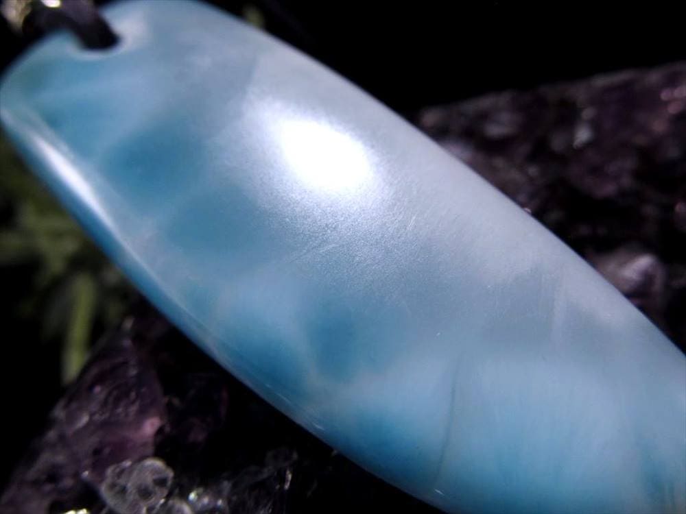 ラリマー ブルーペクトライト ペンダント ネックレス 曹珪灰石