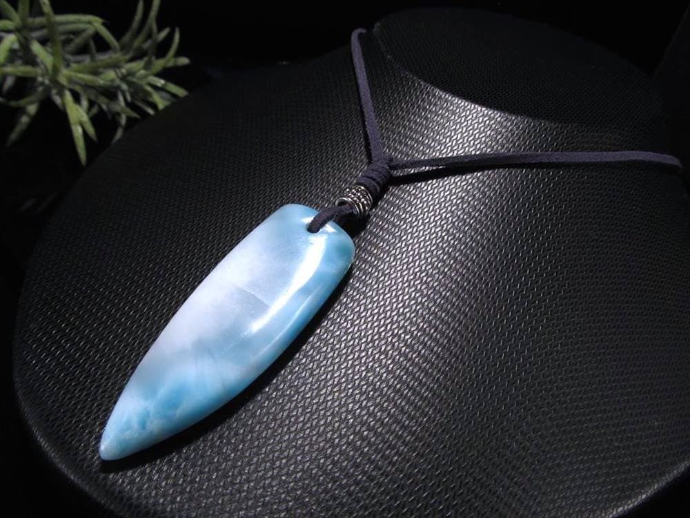 ラリマー ブルーペクトライト ペンダント ネックレス 曹珪灰石