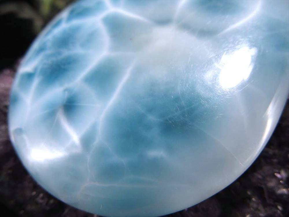 ラリマー ブルーペクトライト ペンダント ネックレス 曹珪灰石