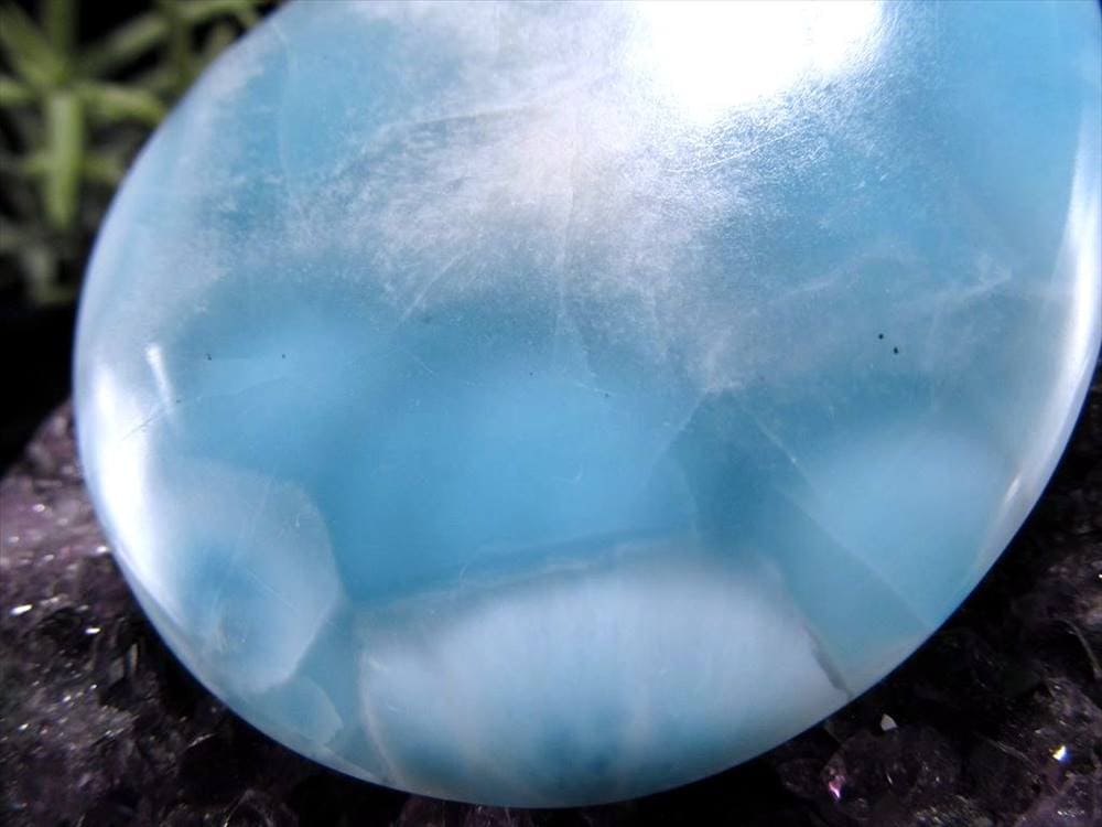 ラリマー ブルーペクトライト ペンダント ネックレス 曹珪灰石