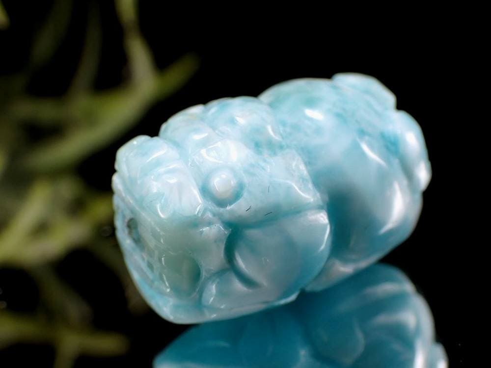 ラリマー ブルーペクトライト ビーズ石 1粒売り バラ珠