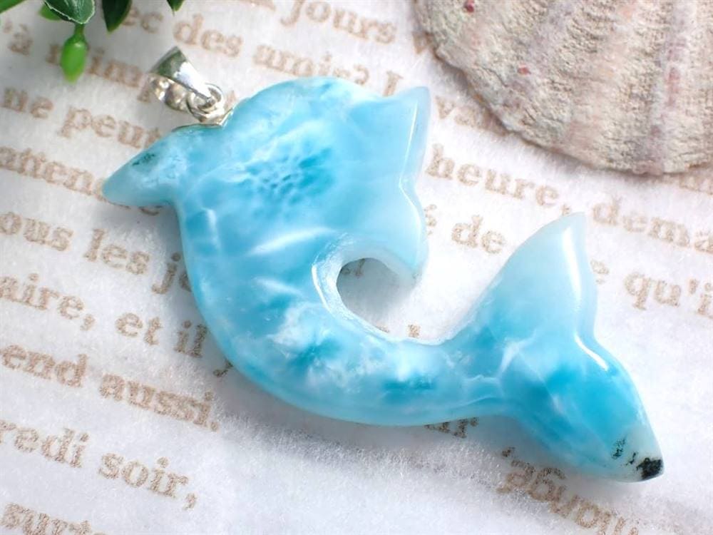 ラリマー ペンダント ネックレス ブルーペクトライト Silver925