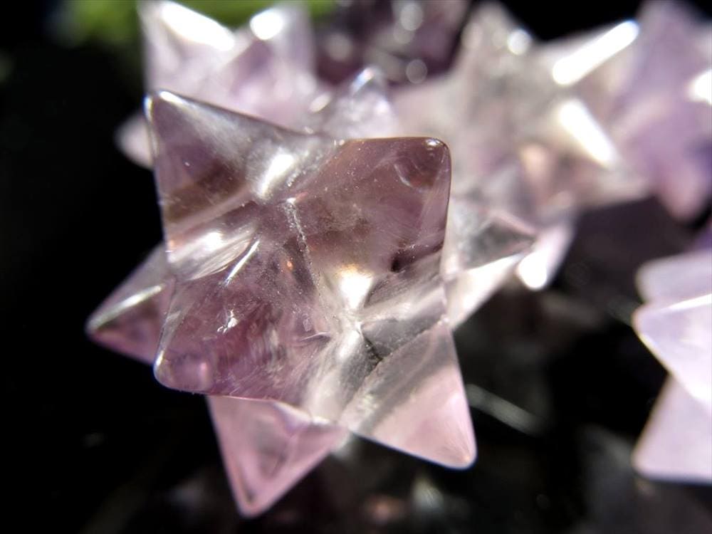 ラベンダーアメジスト 紫水晶 アステロイド 小星型12面体 アメジスト